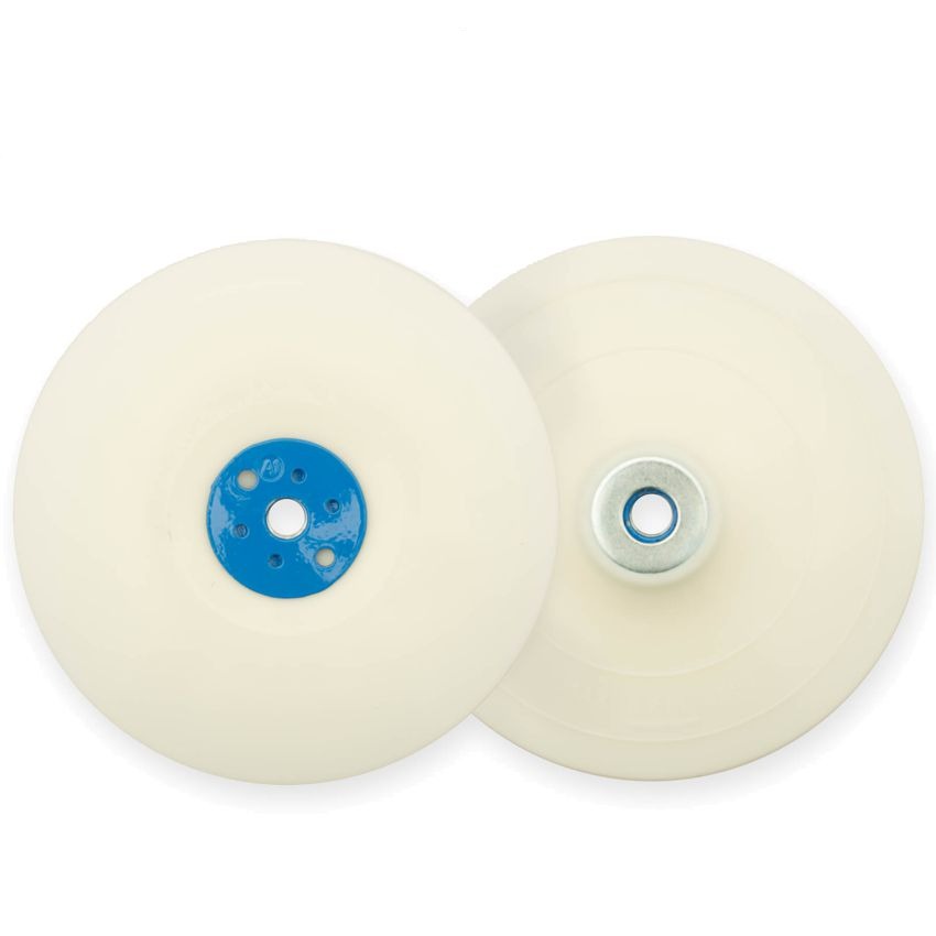 Flexipads Grinder Pad & Nut 178mm M14x2 White FLEX 20310 Power Tool Services