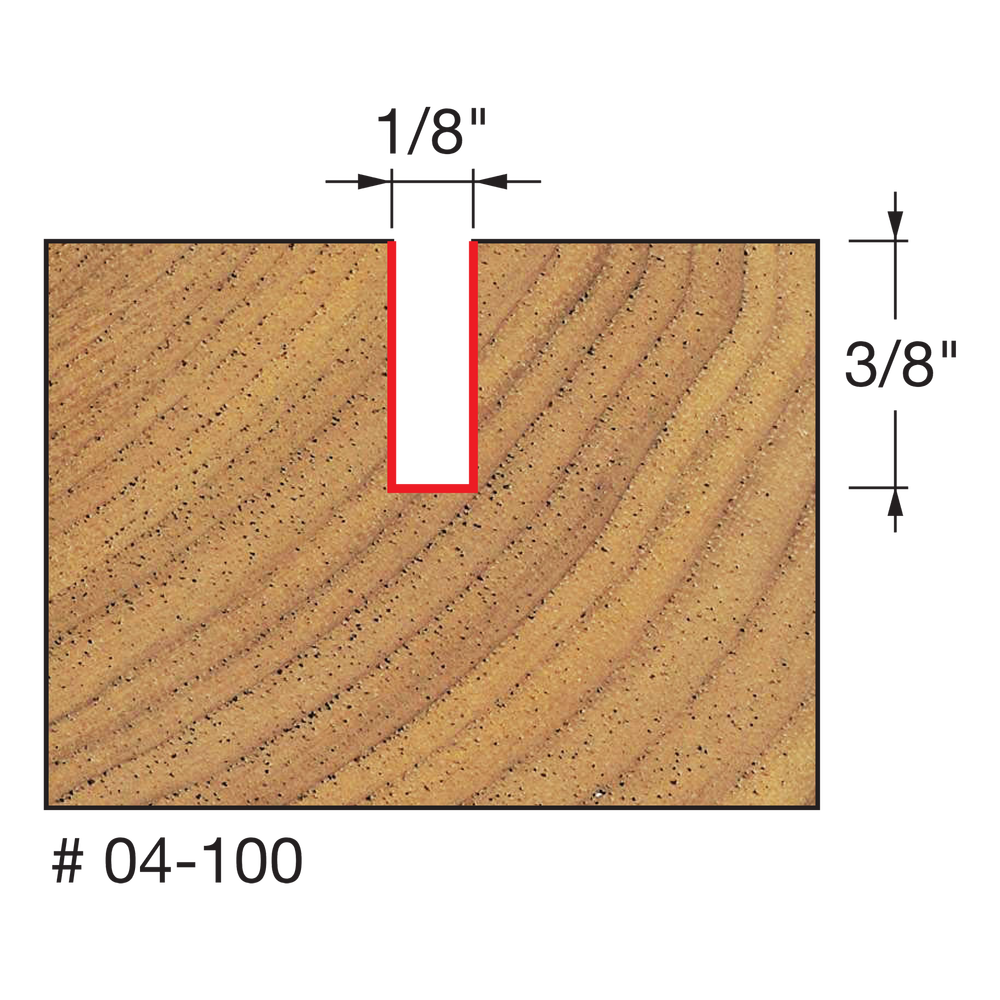 Buy Freud 04-10025 3.2 x 9.5mm Straight Bit 1/4 Shank 04-10025P from Power Tool Services - Image 3 | Best Price