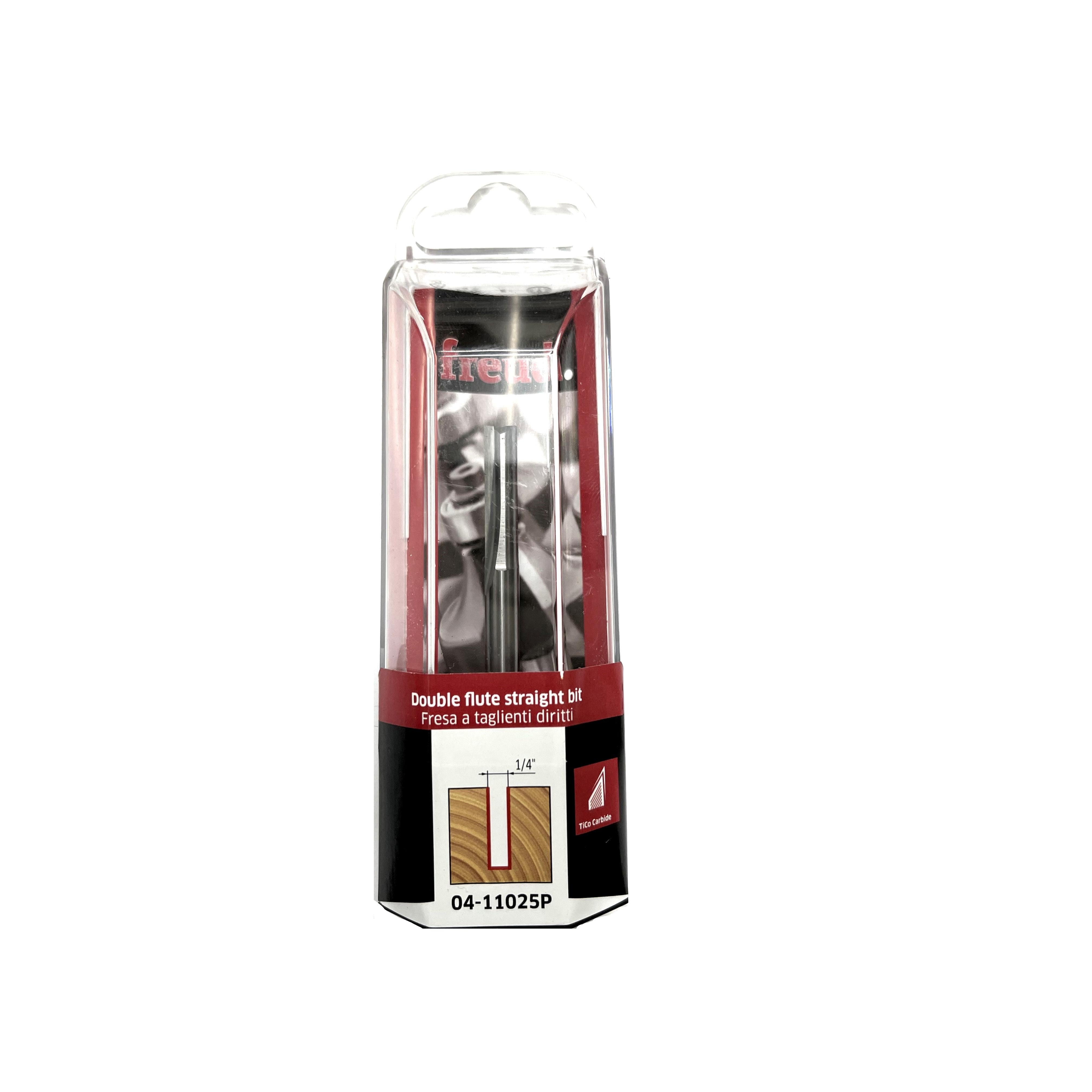 Buy Freud 04-11025 6.4 x 25.4mm Straight Bit 1/4 Shank 04-11025P from Power Tool Services - Image 1 | Best Price