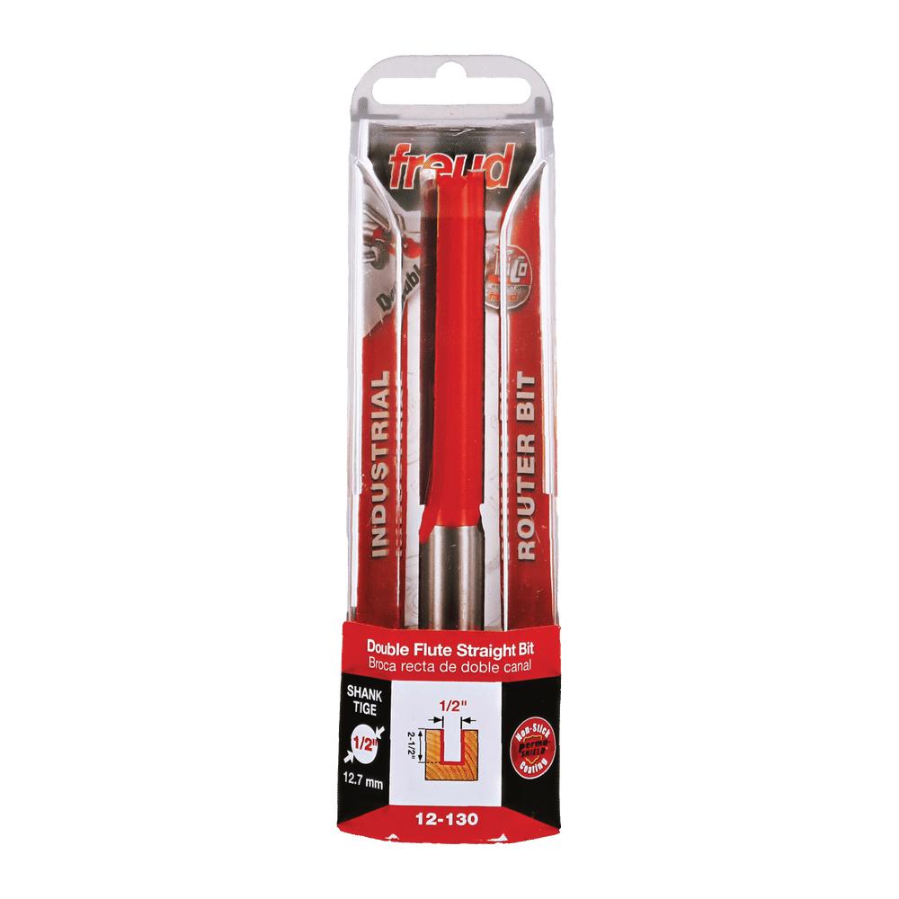 Buy Freud 12-13050 12.7 x 63.5mm Straight Bit 1/2 Shank 12-13050P from Power Tool Services - Image 1 | Best Price