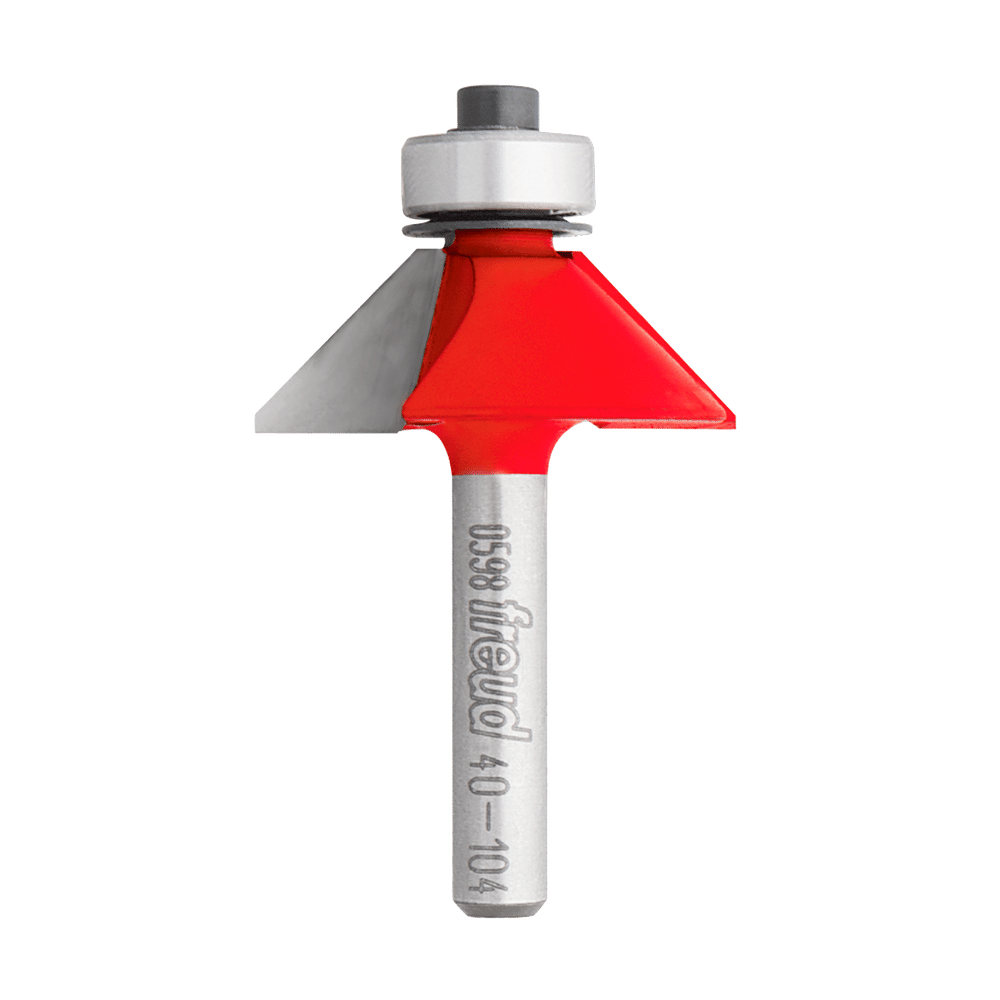 Buy Freud 40-10425 33.3 x 11.1mm x 45 ø Chamfer Bit 1/4 Shank 40-10425P from Power Tool Services - Image 2 | Best Price