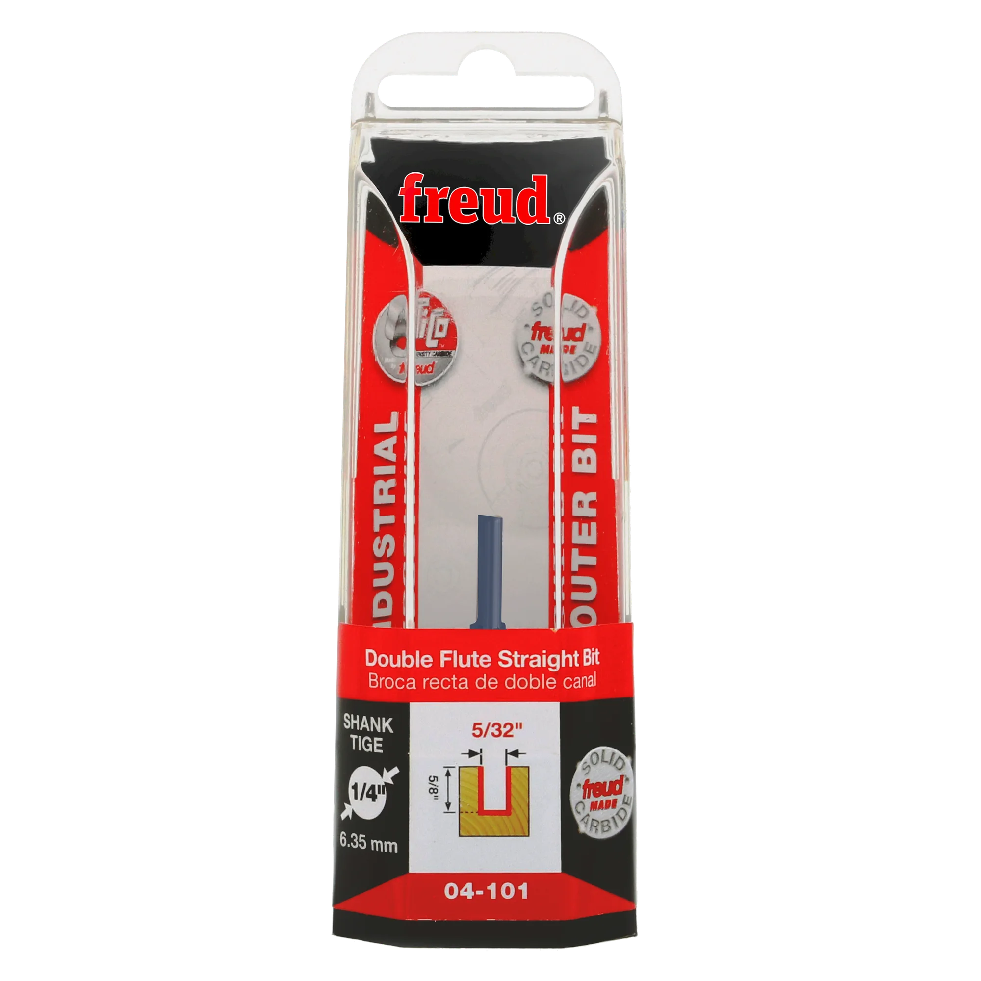 Freud Double flute straight bit 04-10125P (Router Bit 3.96 15.77 6.35 2) Power Tool Services