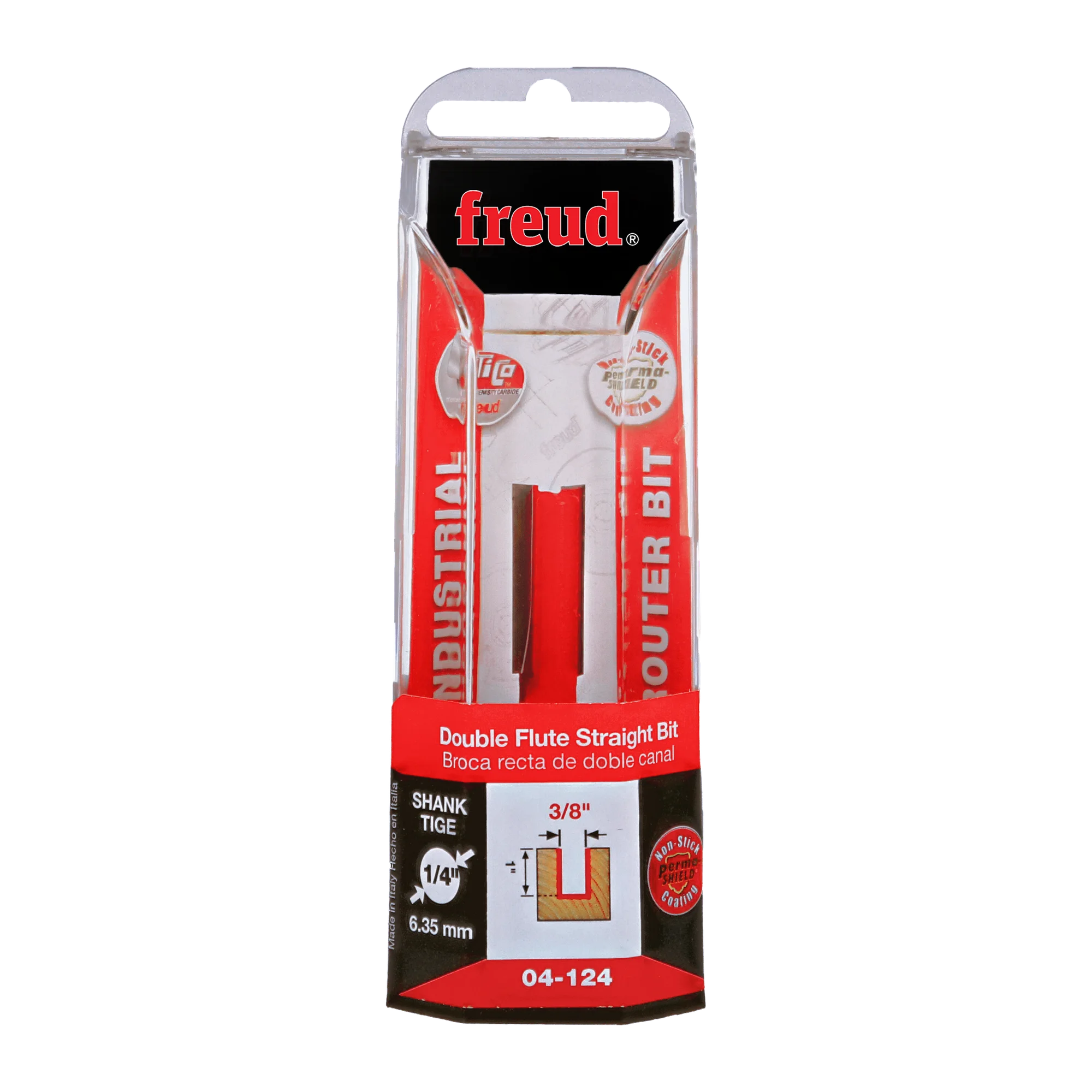 Freud Double flute straight bit 04-12425P (Router Bit 9.52 25.4 6.35 ) Power Tool Services
