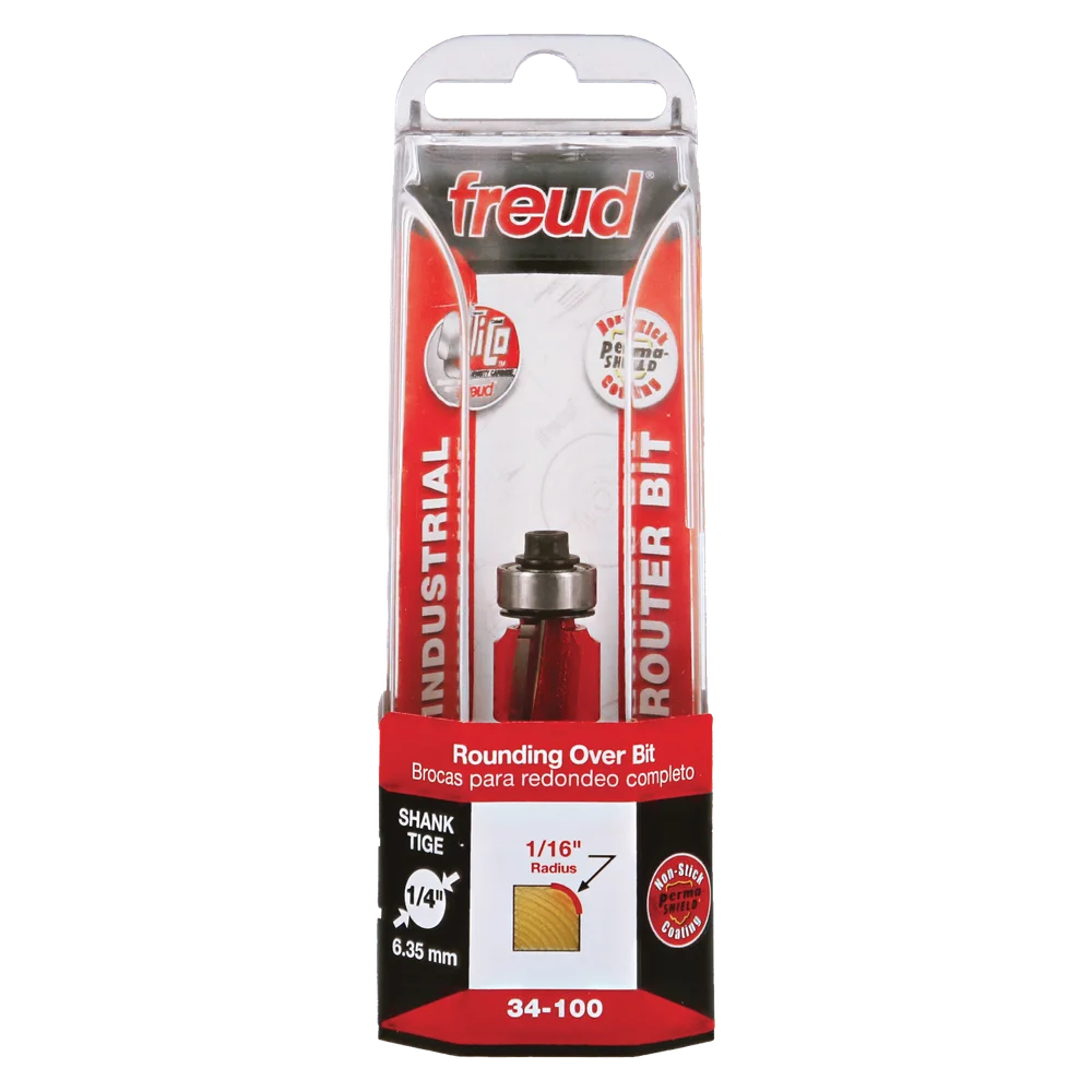 Freud Rounding over bits 34-10008P (Router Bit 15.8 12.7 6 R1.6 Z2) Power Tool Services