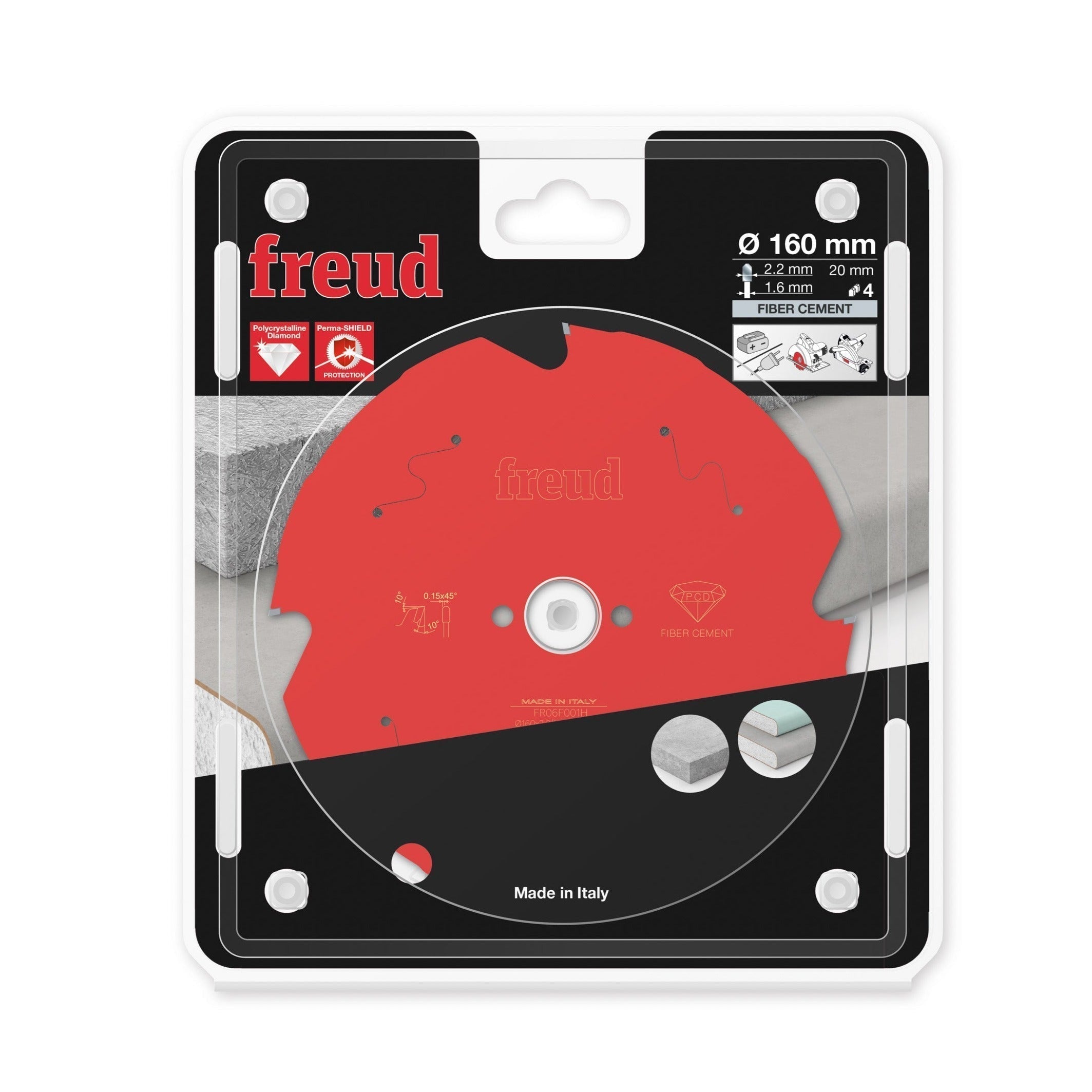 Buy Freud TCT Circular Saw Blade 160MM X 2.2 X B20MM X 4T FR06F001H from Power Tool Services - Image 1 | Best Price