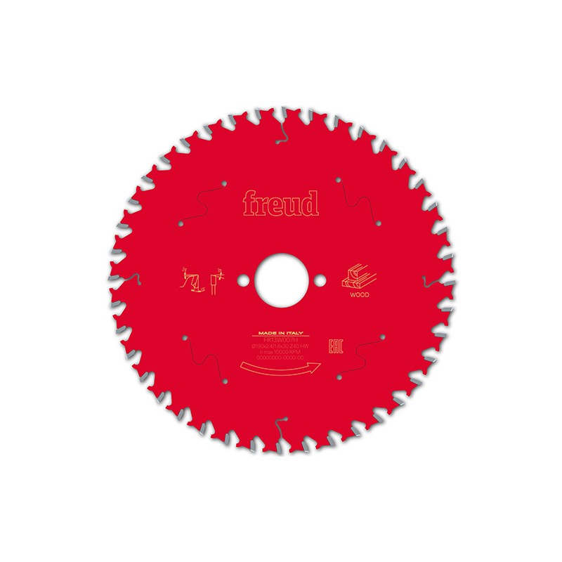Buy Freud TCT Circular Saw Blade 190MM X 2.4 X B30MM X 40T FR13W007H from Power Tool Services - Image 2 | Best Price