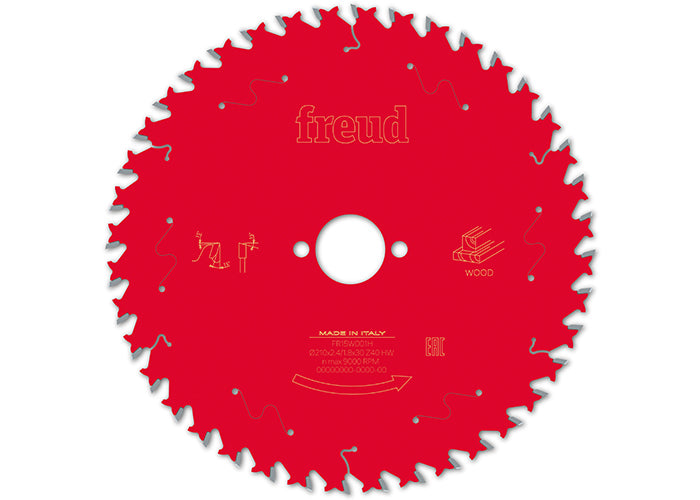 Buy Freud TCT Circular Saw Blade 210MM X 2.4 X 30MM X 40T FR15W001H from Power Tool Services - Image 2 | Best Price