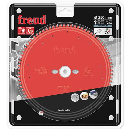 Buy Freud TCT Circular Saw Blade 250MM X 2.8 X B30MM X 80T FR23A001M from Power Tool Services - Image 1 | Best Price
