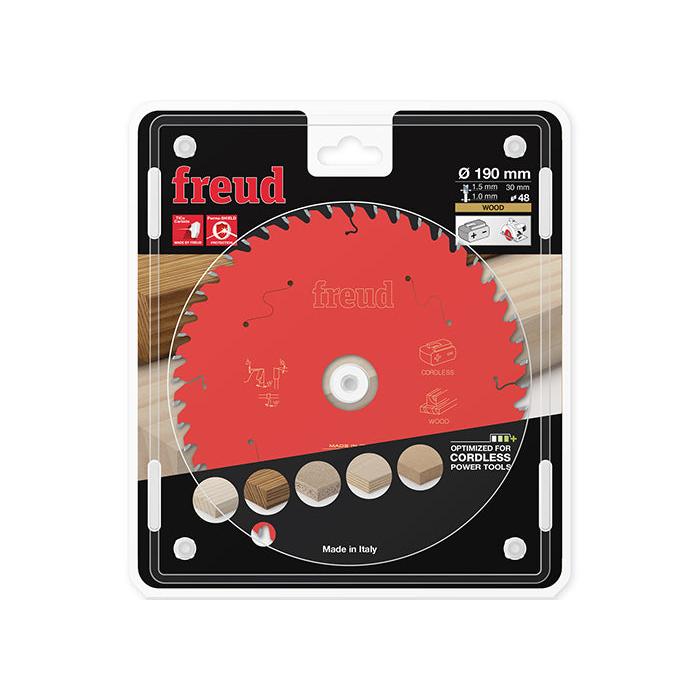 Buy Freud Circular saw blade HM 190 x 1.5/1.0 x 30 mm, Z=48 FR13W012HC from Power Tool Services - Image 1 | Best Price