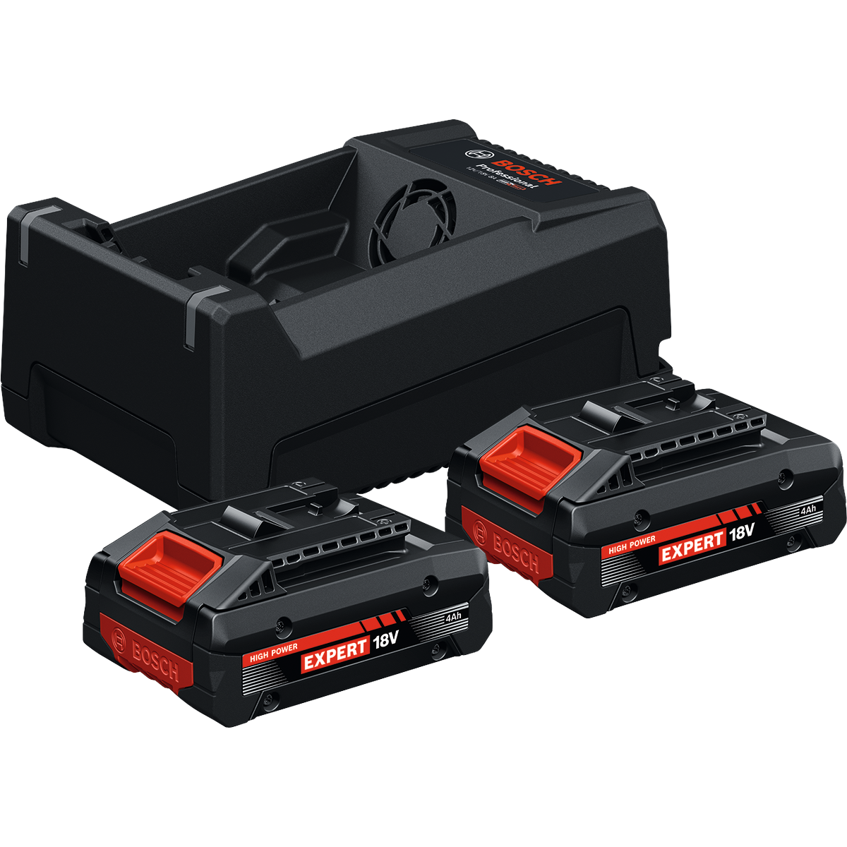 Bosch Professional Starter Set EXPERT 2x EXBA18V-40 + GAL 12V/18V-80 1