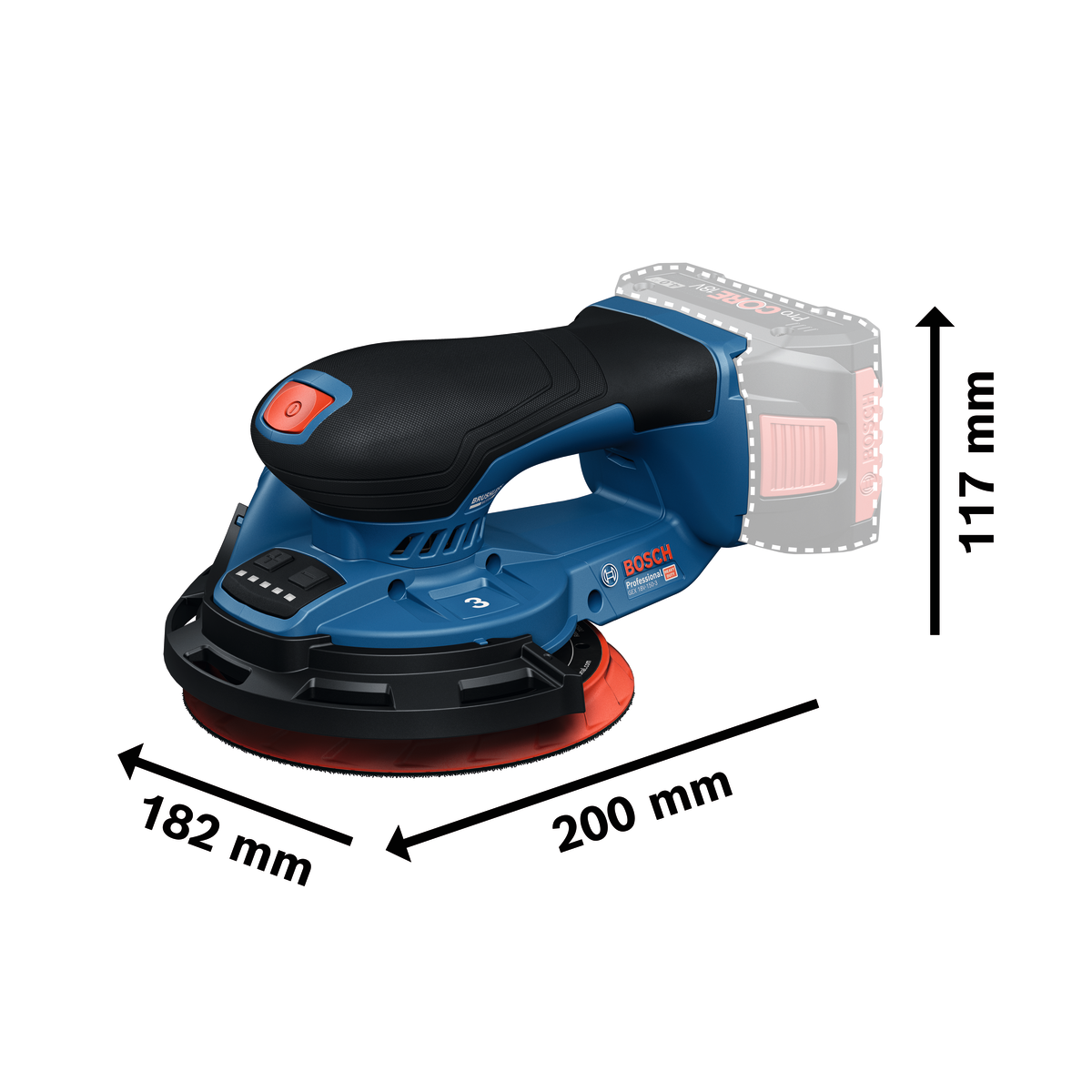 Bosch Professional Cordless Random Orbit Sander GEX 18V-150-3 0601372904 2 - Power Tool Services