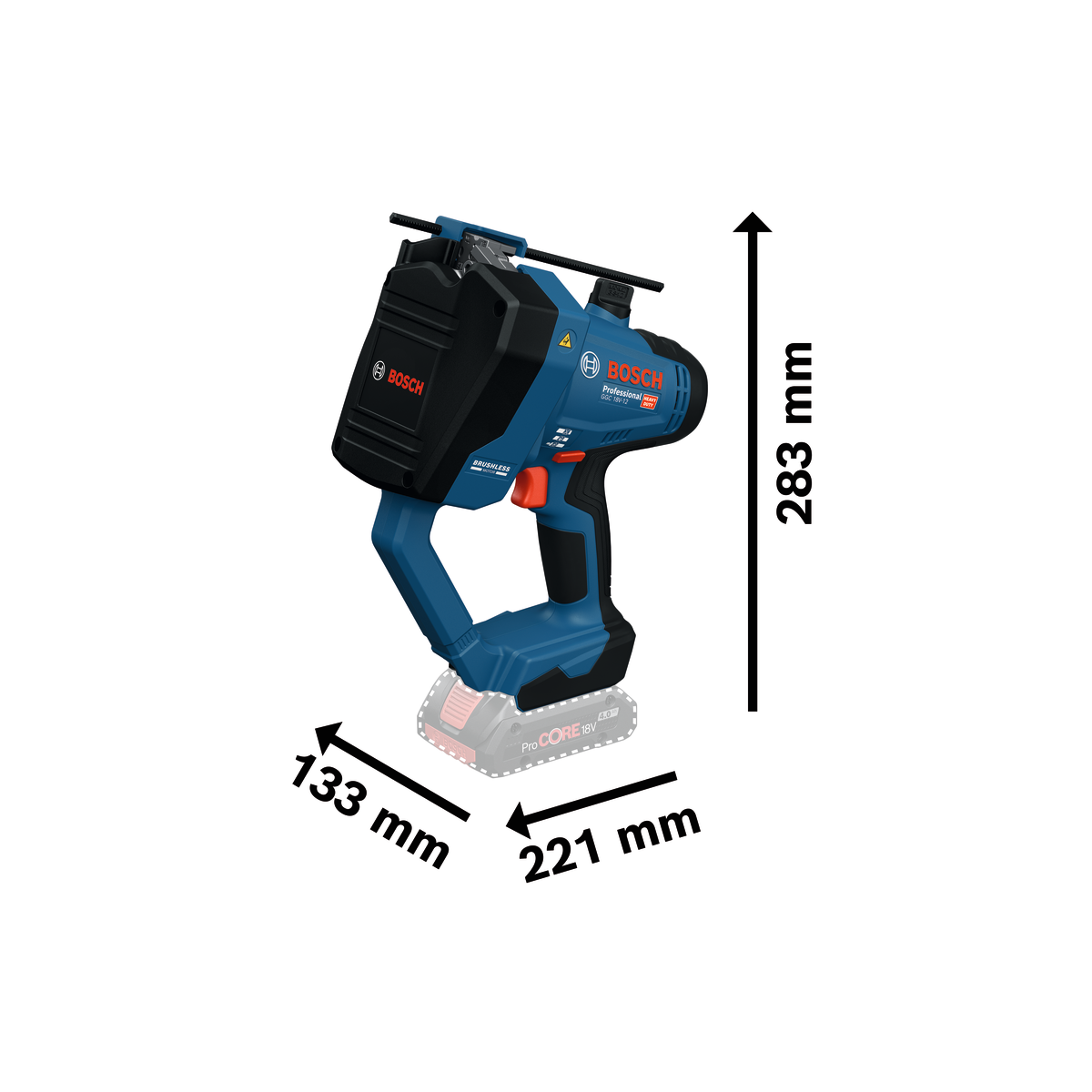 Bosch Professional Cordless Threaded Rod Cutter GGC 18V-12 06019M8001 12 - Power Tool Services