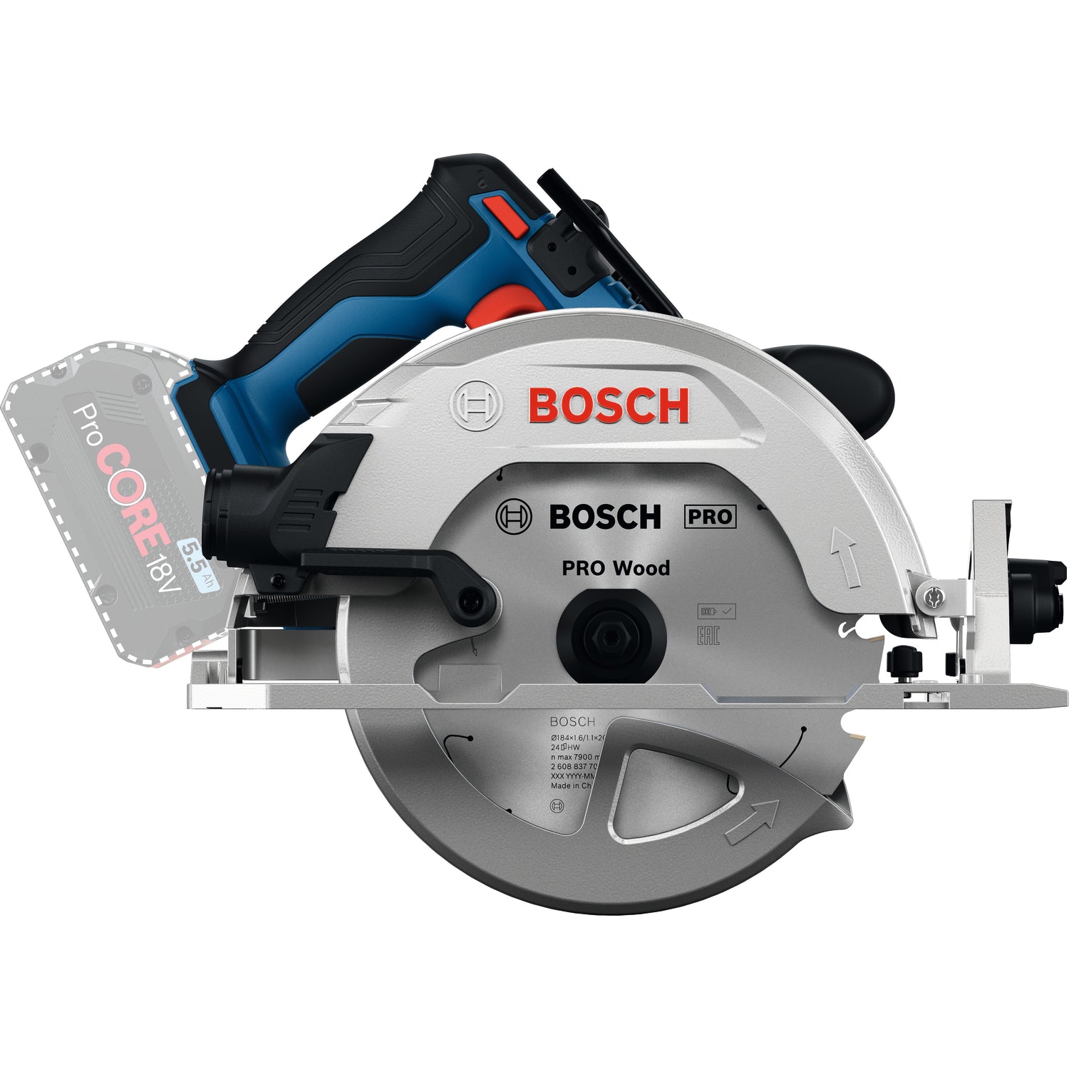 Bosch Professional Cordless Circular Saw GKS 18V-68-2 06016D0000