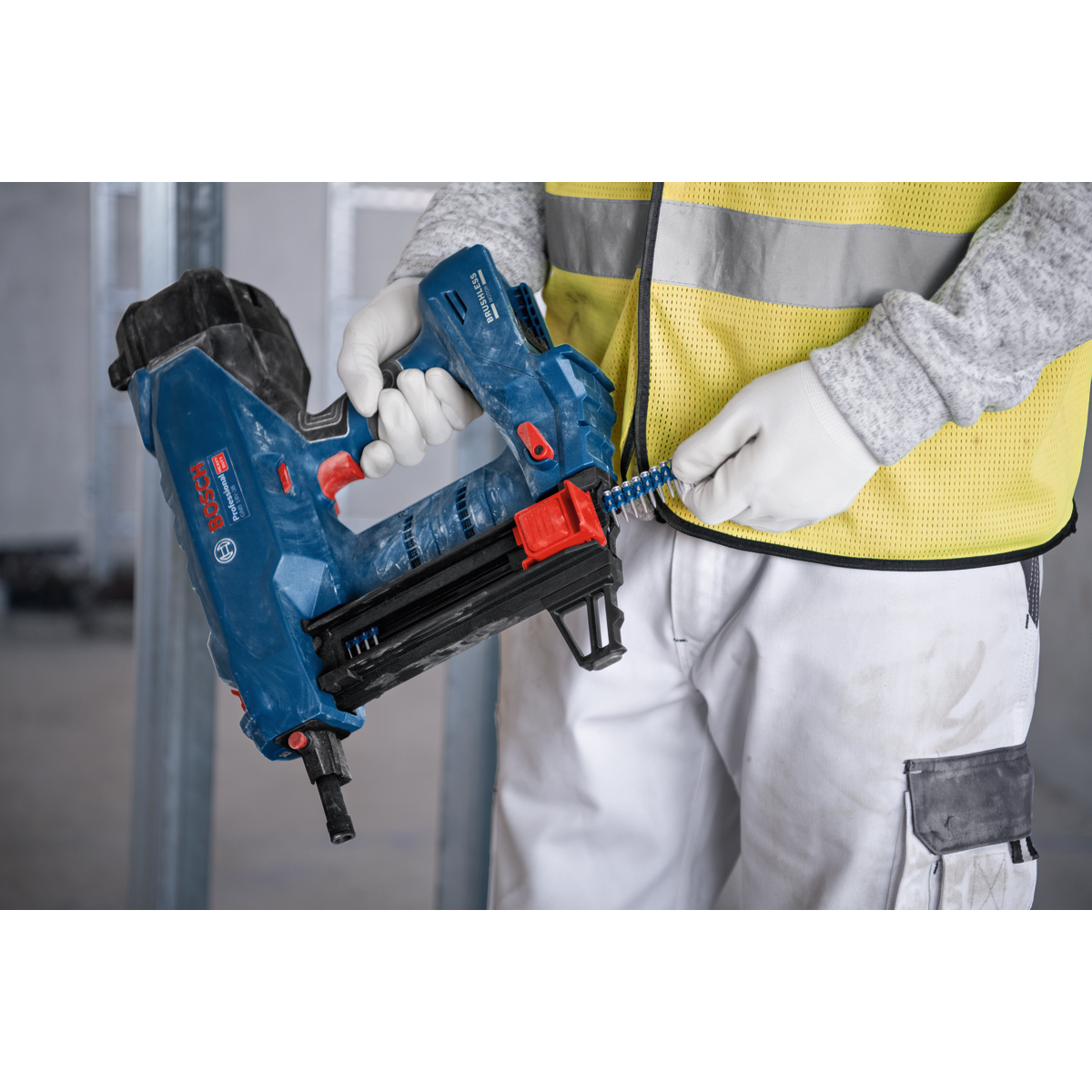Bosch Professional Cordless Concrete Nailer GNB 18V-38 06019L7001 10 - Power Tool Services