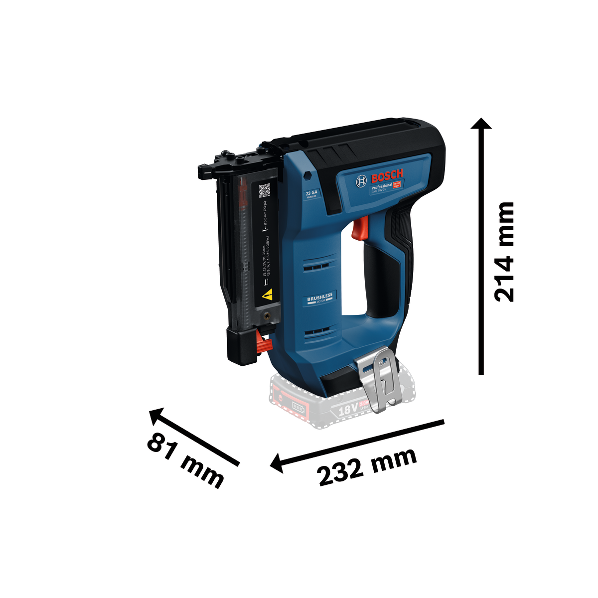 Bosch Professional Cordless Wood Nailer GNH 18V-35 2 - Power Tool Services