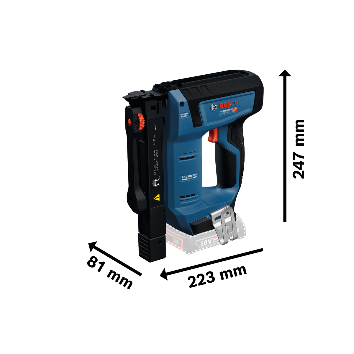 Bosch Professional Cordless Wood Stapler GTH 18V-14 0601482800 2 - Power Tool Services