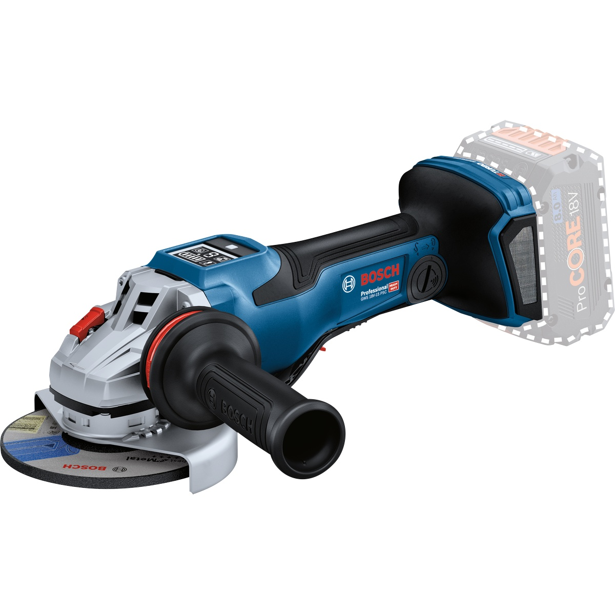 Bosch Professional Cordless Angle Grinder BITURBO GWS 18V-15 PSC 06019H6B00 1 - Power Tool Services