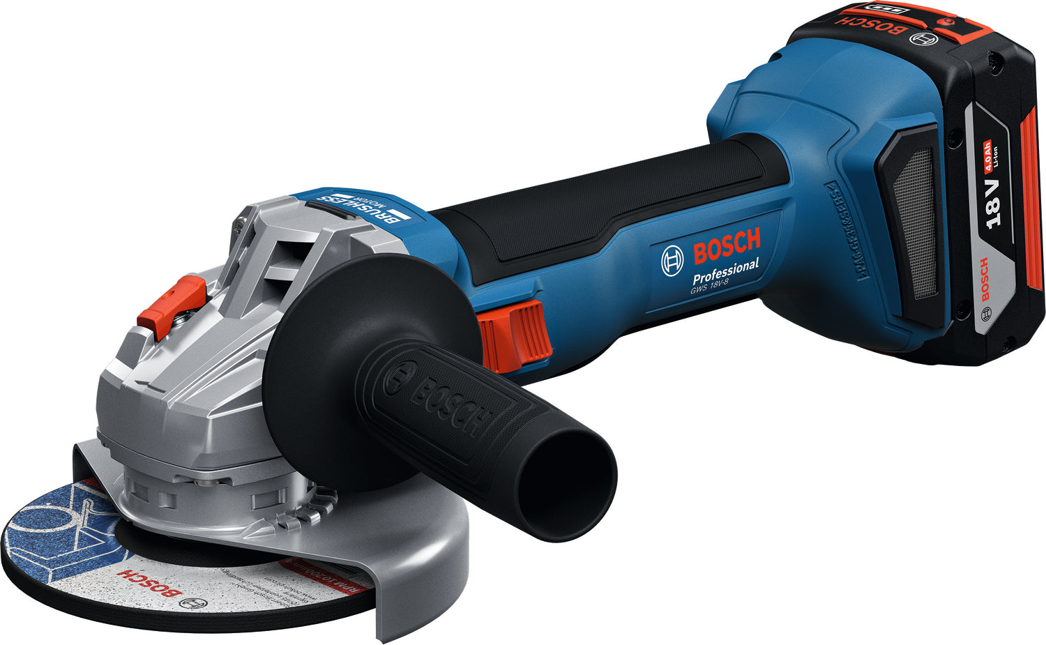 Bosch Professional Cordless Angle Grinder GWS 18V-8 06019N9000 2 - Power Tool Services