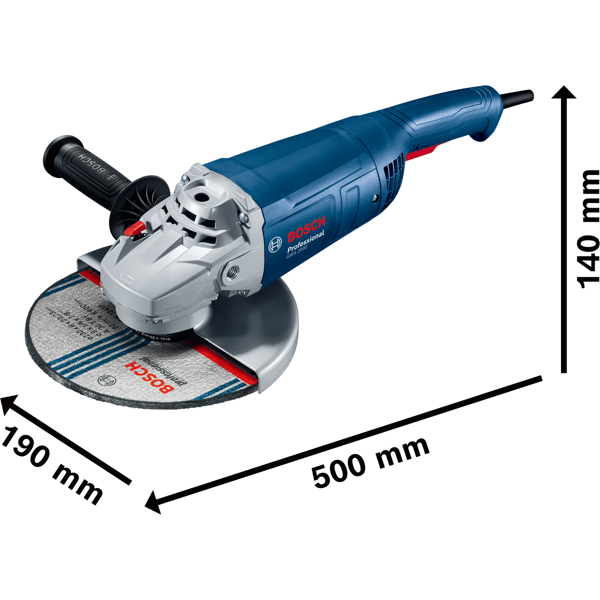 Bosch Professional Angle Grinder GWS 2000 06018C10K3 3 - Power Tool Services