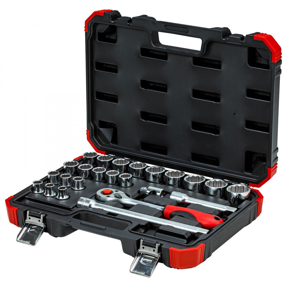 Gedore Red 1/2″ Drive Socket set 24pcs R69013024 Power Tool Services