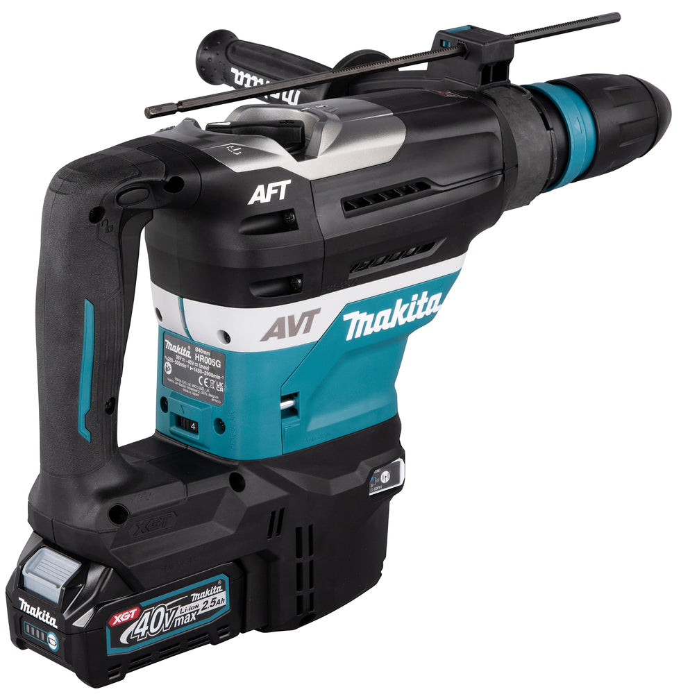 Makita 80V Max XGT Cordless 40mm SDS-Max Rotary Hammer HR005GZ 4 - Power Tool Services