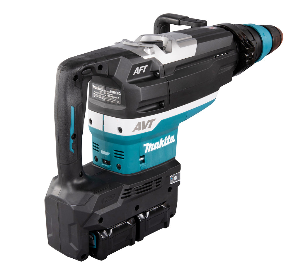 Makita 80V Max XGT Cordless 52mm SDS-Max Rotary Hammer HR006GZ 6 - Power Tool Services