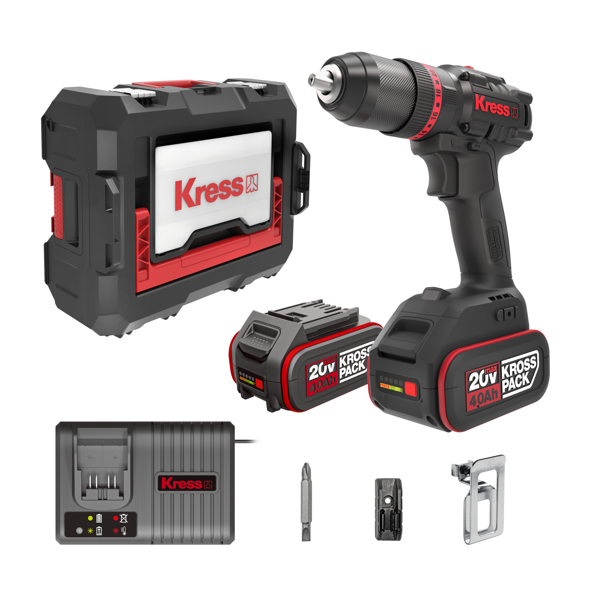 Buy Kress | Cordless Brushless Hammer Drill 20V | KUC35 from Power Tool Services - Image 1 | Best Price