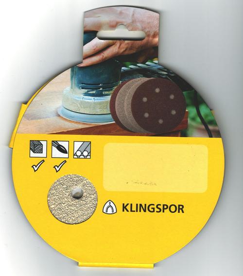 Buy Klingspor Sanding Discs Pre Hookit Ps33 125Mm 8H 5 Pack (Select Grit ) from Power Tool Services - Image 2 | Best Price