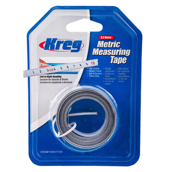 Buy Kreg 3.5 Meter Salf-Adhesive Measuring Tape (L-R Reading) KMS7729 from Power Tool Services - Image 2 | Best Price