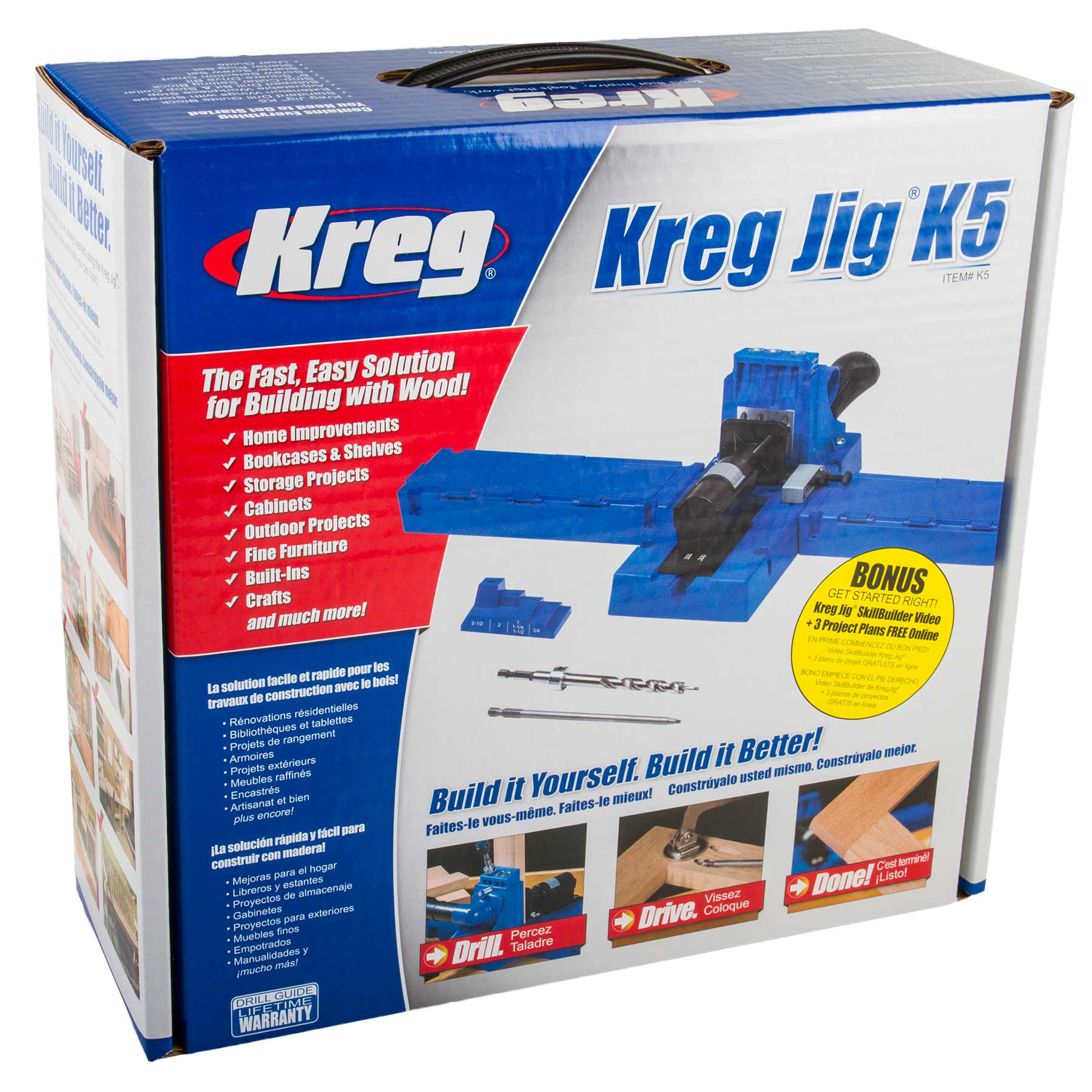 Kreg K5 Pocket-Hole Jig : : Tools & Home Improvement