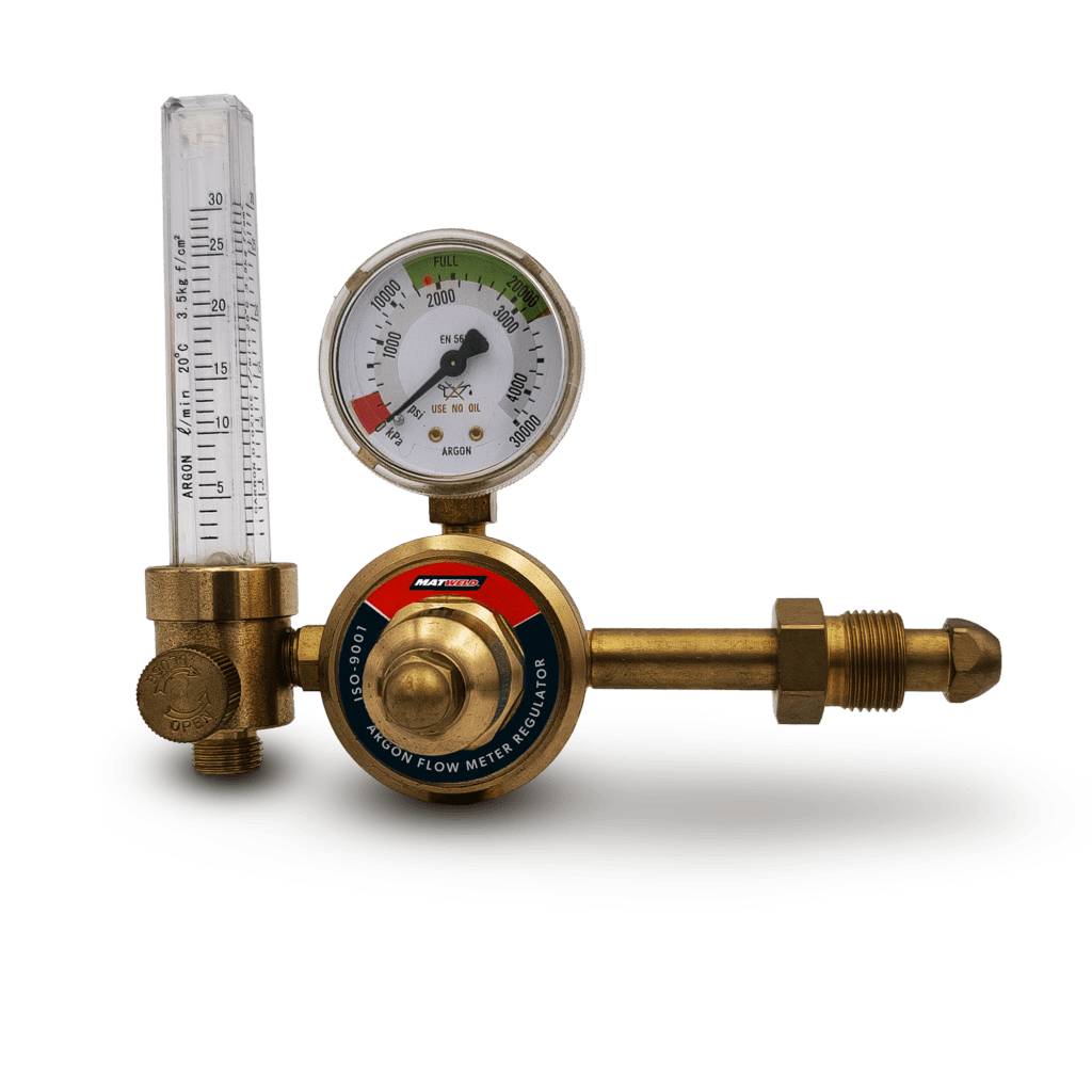 Matweld Regulator Flowmeter Argon/Co2 | MAT3345EN 1 - Power Tool Services