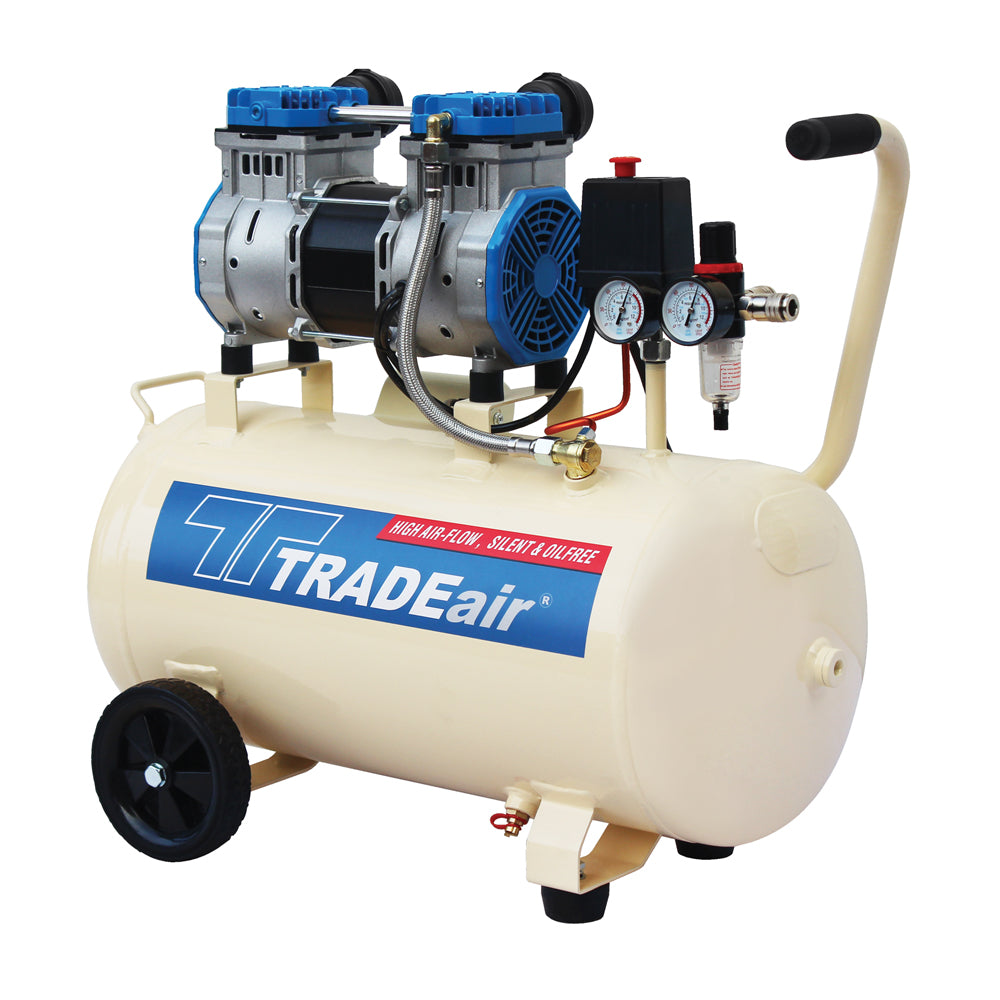 TradeAir Compressor 50L / 1.8kW 2HP Silent Oil Free 1 - Power Tool Services