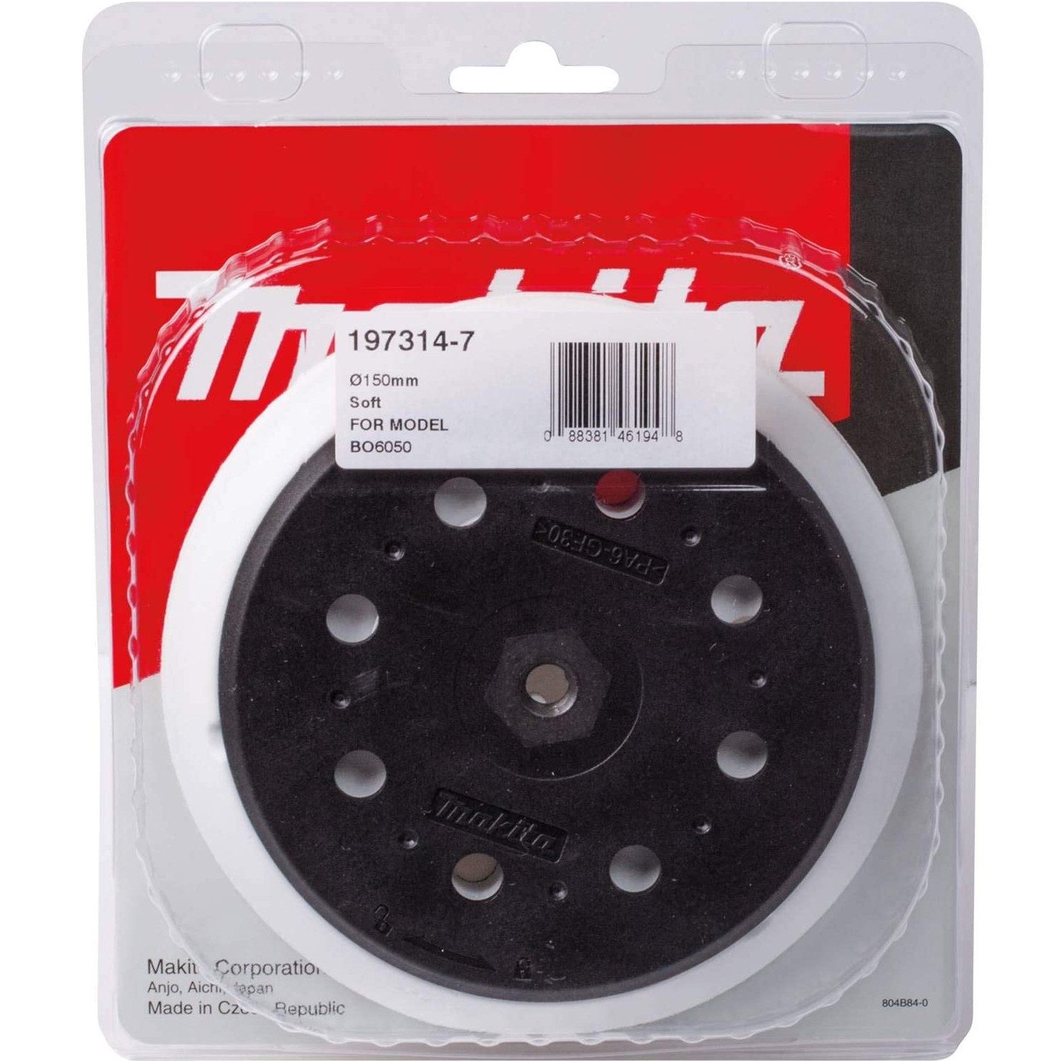 Buy Makita 150mm Velcro Backing Pad Soft 197314-7 from Power Tool Services - Image 1 | Best Price