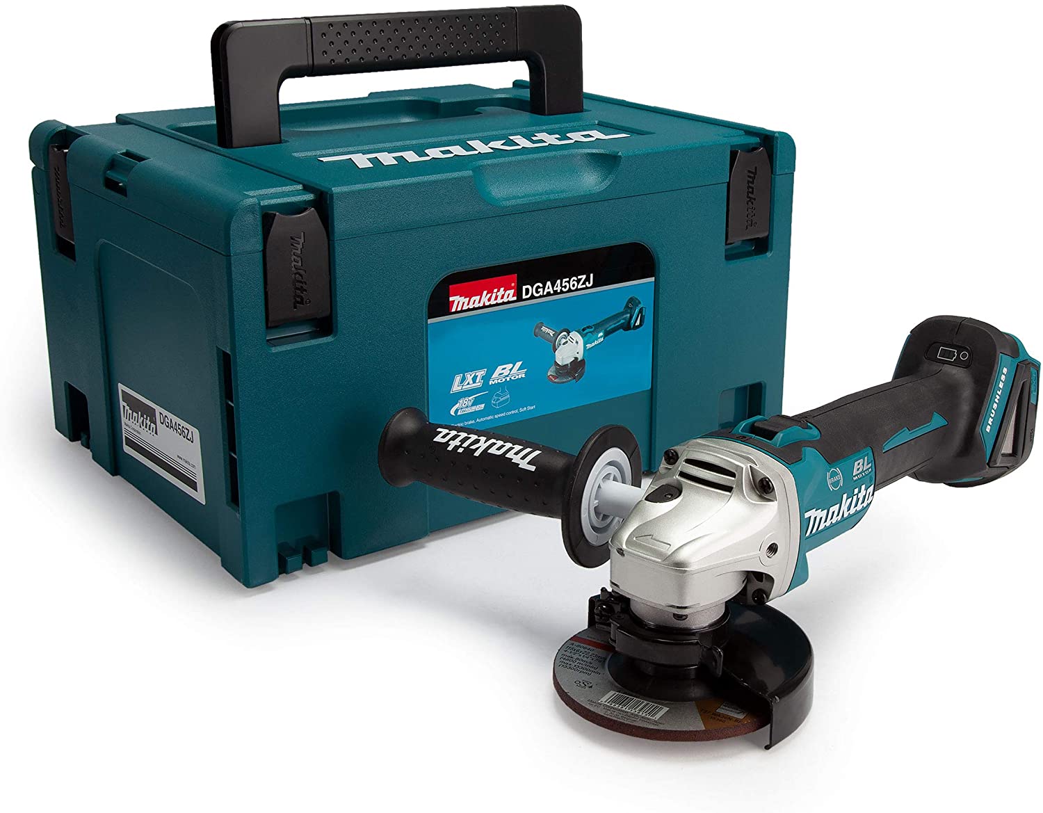 Buy Makita 18V Cordless Brushless Angle Grinder DGA456ZJ Solo from Power Tool Services - Image 3 | Best Price