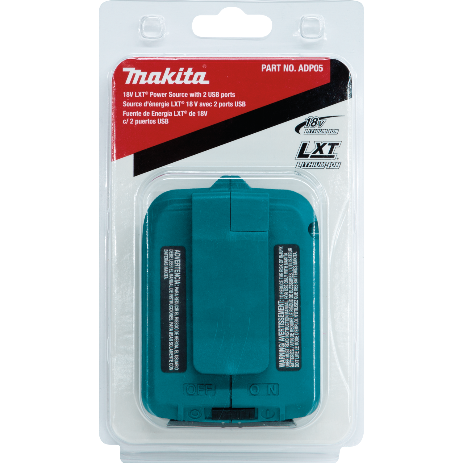 Buy Makita 18v Cordless Adapter For USB Li-Ion ADP05 Solo from Power Tool Services - Image 1 | Best Price