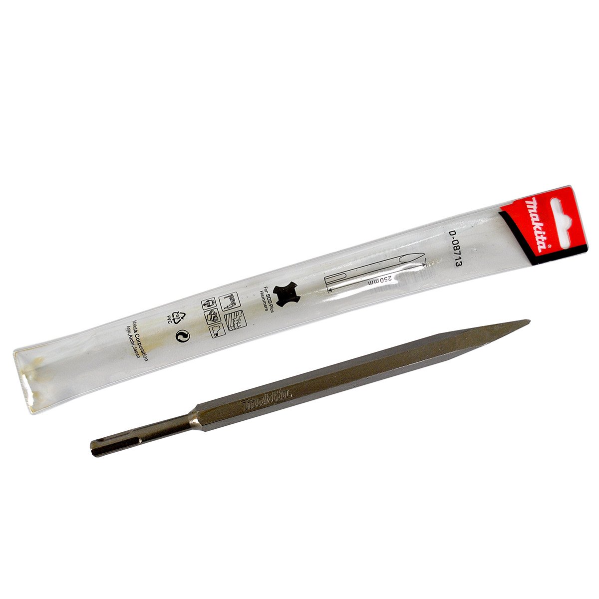 Buy Makita Bull point chisel 250mm SDS-Plus Shank D-08713 from Power Tool Services - Image 1 | Best Price