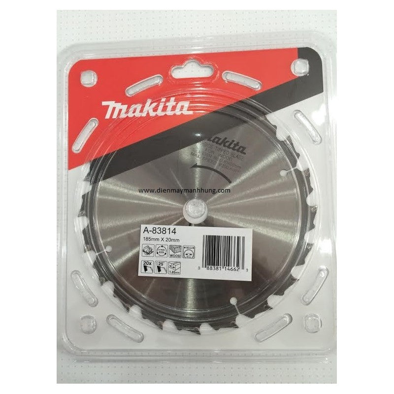 Buy Makita Circular Saw Blade 185mm x 20mm a 20t A-83814 from Power Tool Services - Image 1 | Best Price