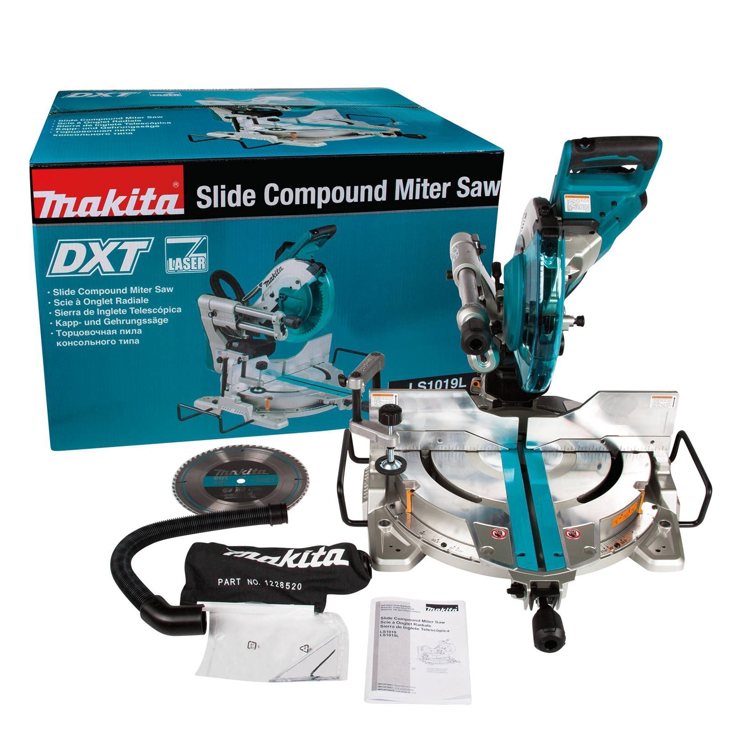 Buy Makita Compound Slide Mitre Saw 260mm LS1019L from Power Tool Services - Image 2 | Best Price
