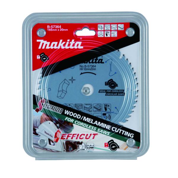 Buy Makita Efficut 165 X 20MM X 56T Circular Saw Blade for the DSP 600 from Power Tool Services - Image 1 | Best Price