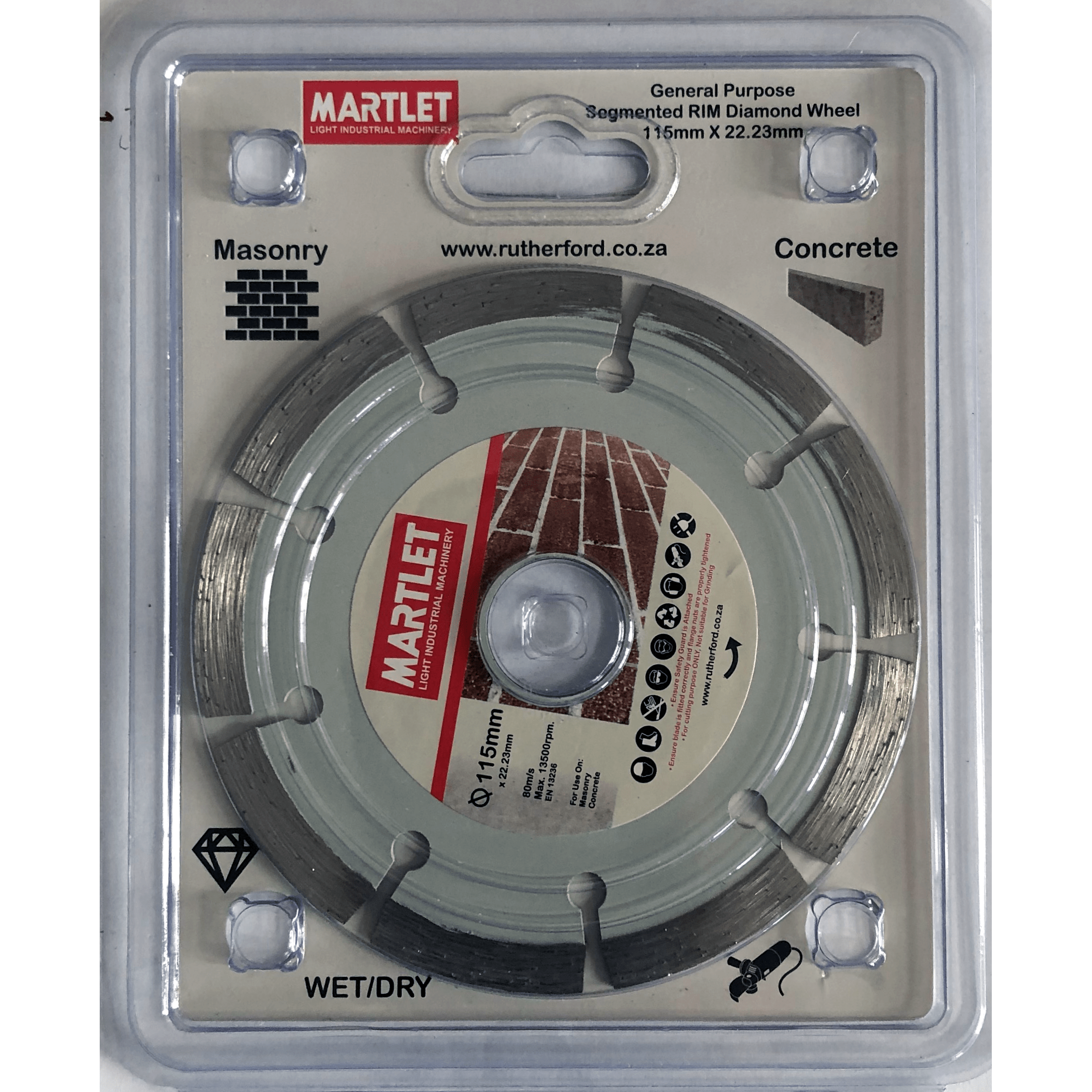Buy Martlet 115mm Segmented Diamond Cutting Disc from Power Tool Services - Image 1 | Best Price