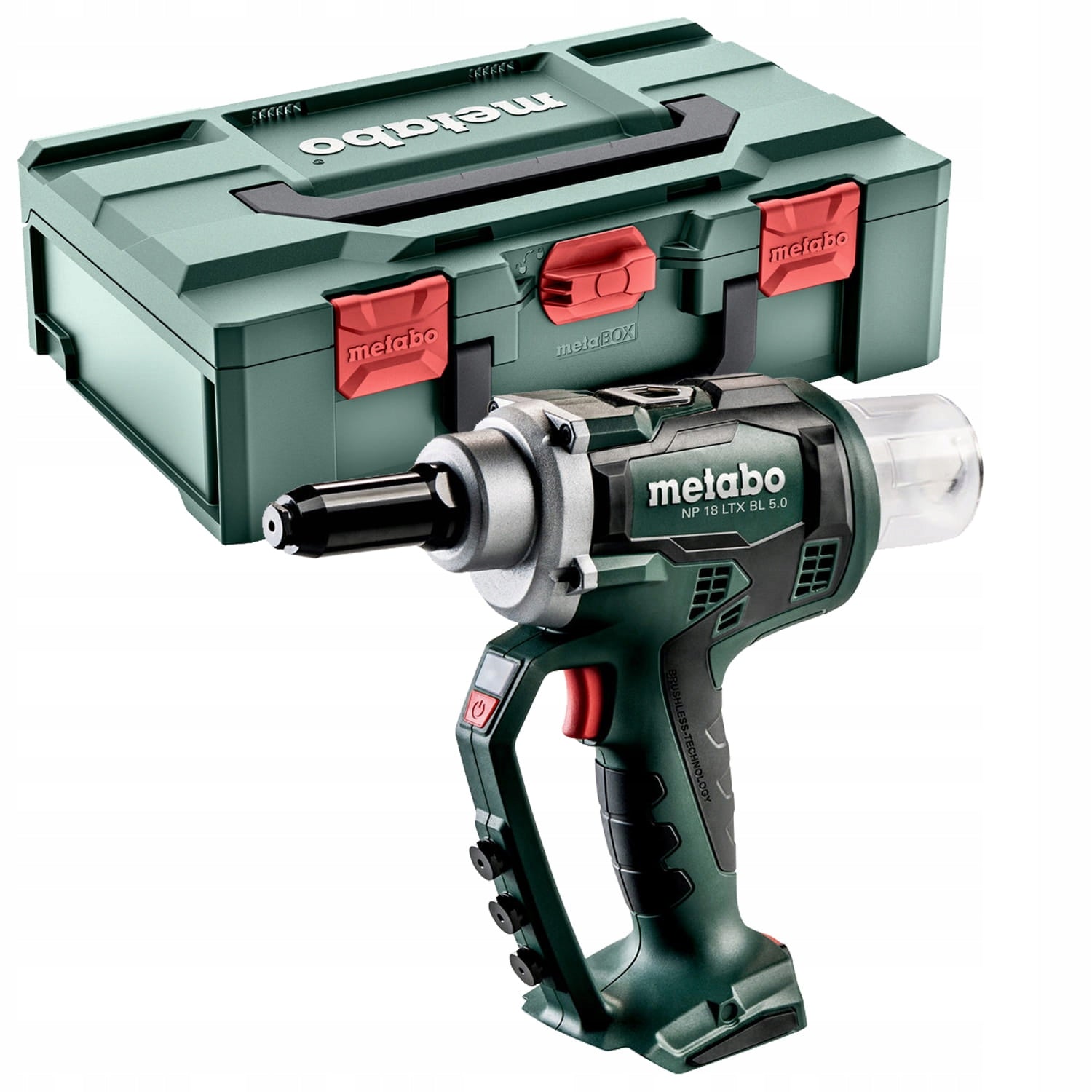 Metabo | Cordless Blind Rivet Gun NP 18 LTX BL 5.0 | 619002840 - Power Tool Services