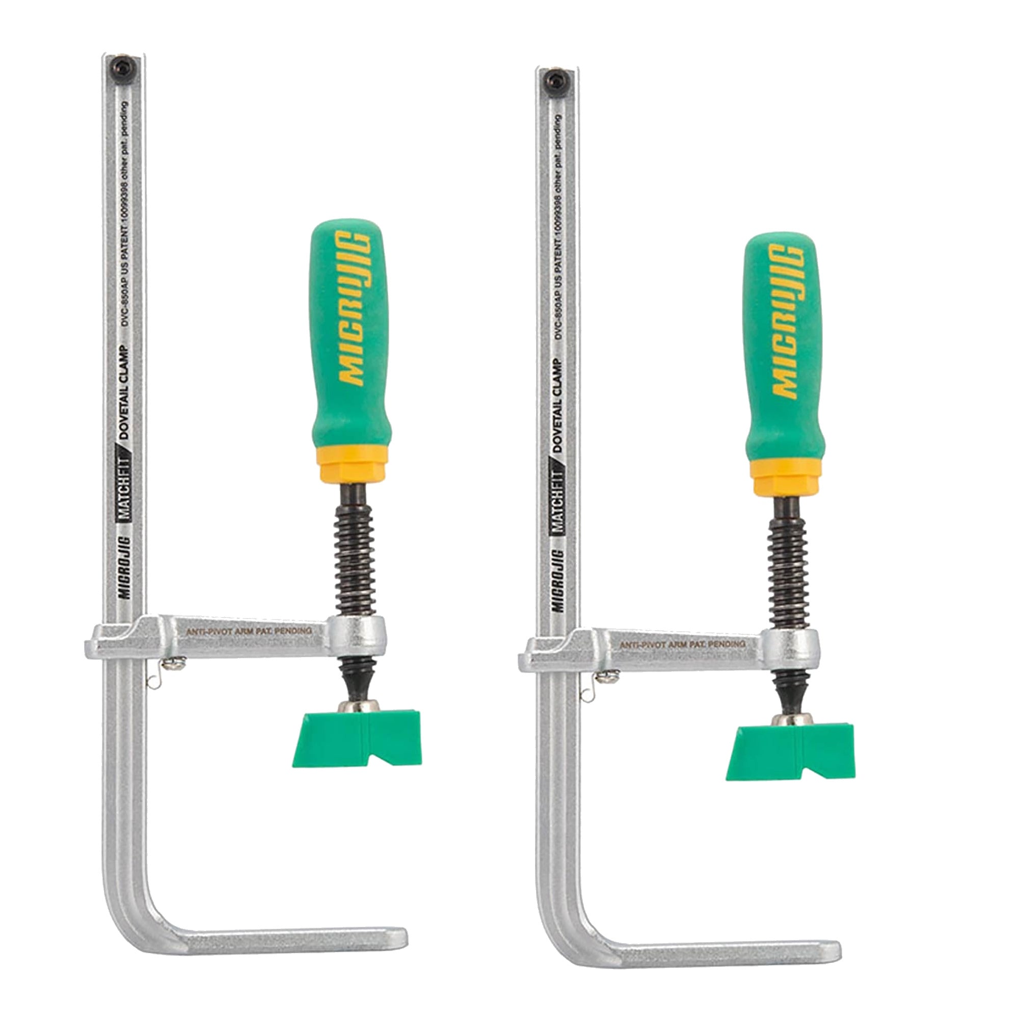 Microjig Matchfit Dovetail Track Clamp AP MIC DVC-850AP Twin Pack