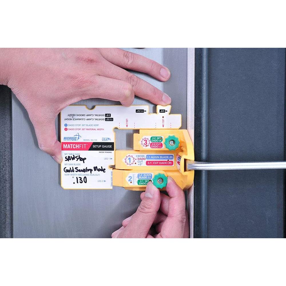 Buy Microjig Matchfit Set Up Gauge SG-133 from Power Tool Services - Image 2 | Best Price