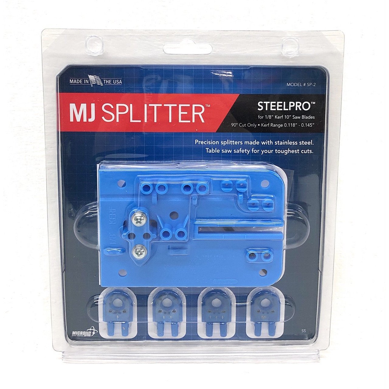 Buy Microjig Microjig Splitter Steelpro 1/8' Set MIC SP-2 from Power Tool Services - Image 1 | Best Price