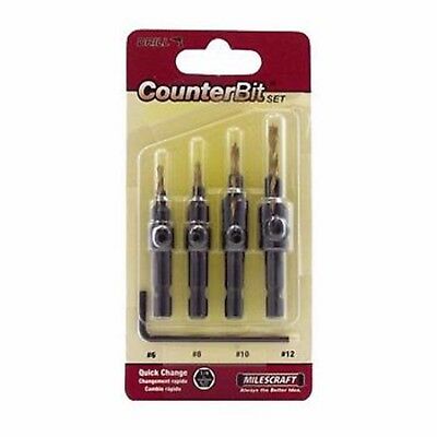 Buy MilesCraft 4 Piece Counter Bit Set from Power Tool Services - Image 1 | Best Price