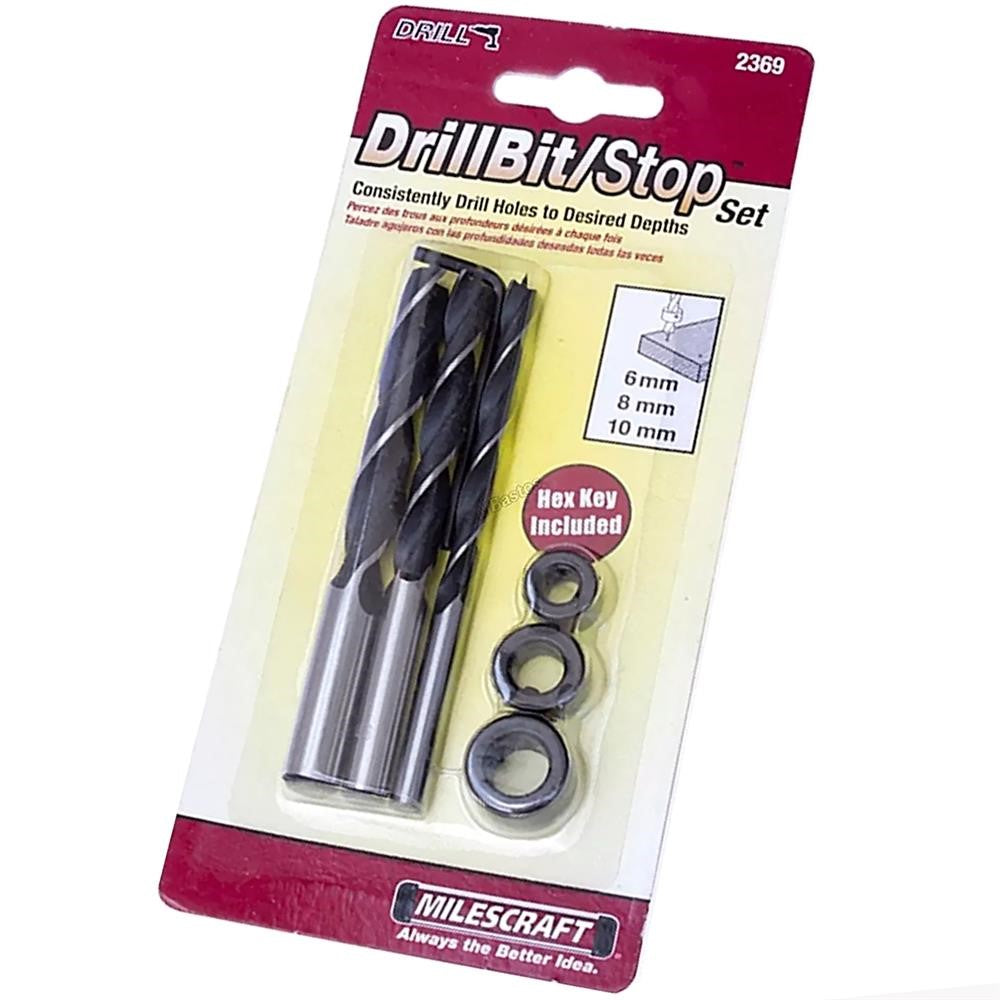 Buy MilesCraft 7 Piece Drill Bit/Drill Stop Set (Metric) 2369 from Power Tool Services - Image 1 | Best Price
