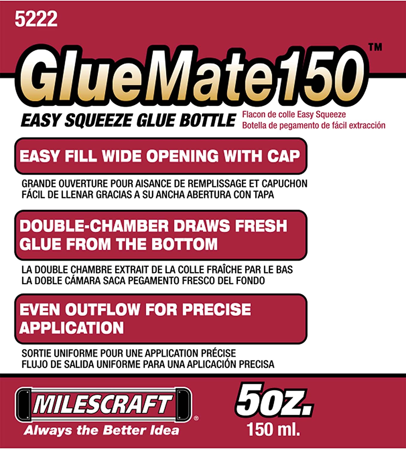 Buy Milescraft Gluemate 150ml 5222 from Power Tool Services - Image 3 | Best Price