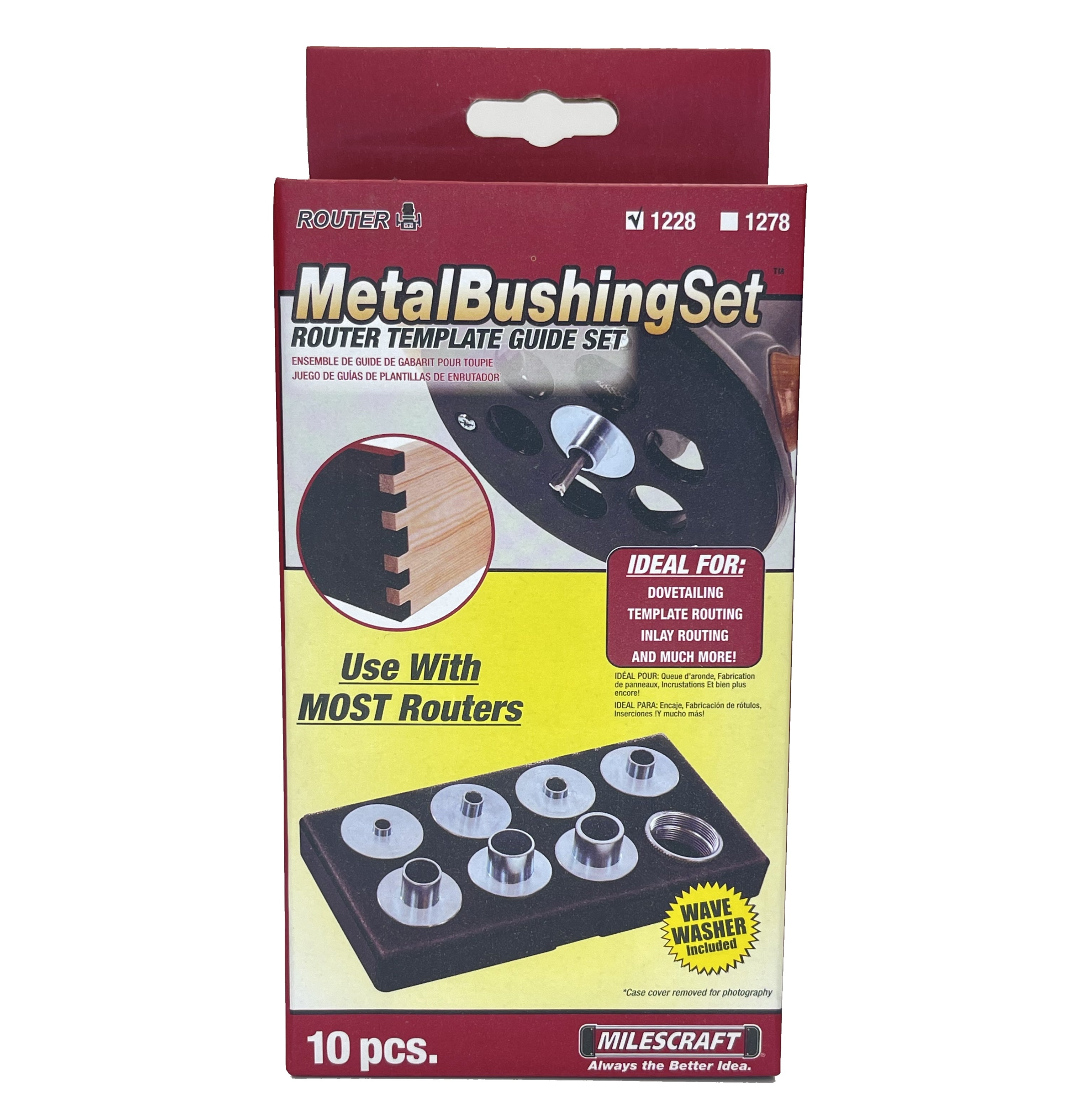Buy Milescraft Metal Router Guide Bushing Set 1228 from Power Tool Services - Image 1 | Best Price