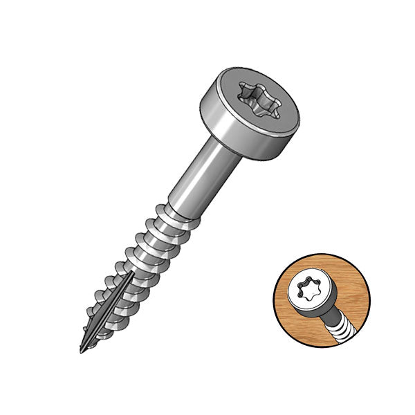 Milescraft | Pocket Screws Coarse 1" 100Pc 25mm Zinc Coated