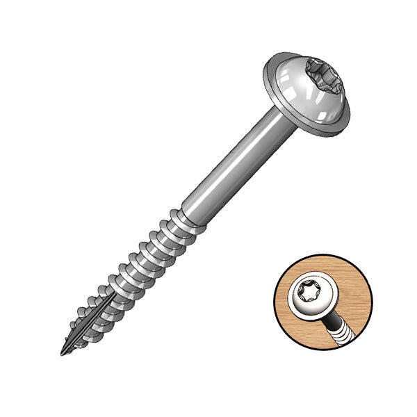Milescraft | Pocket Screws Coarse 1" 100pc 38mm Zinc Coated